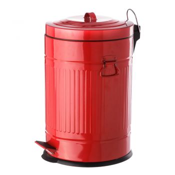 Coș metalic de gunoi Casa Selección, 20 l, roșu
