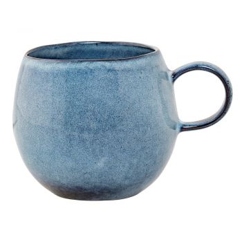Cană din ceramică Bloomingville Sandrine, albastru ieftina