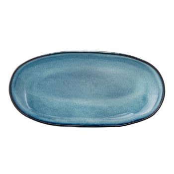 Platou din ceramică Bloomingville Sandrine, albastru