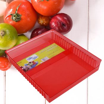 Cutie depozitare alimente in frigider-rosu