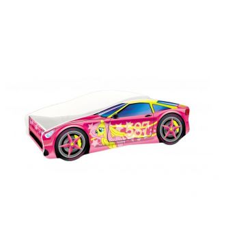 Pat Tineret Race Car 08 Pink 140x70