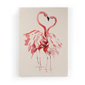 Tablou pe pânză Surdic Flamingo, 40 x 60 cm