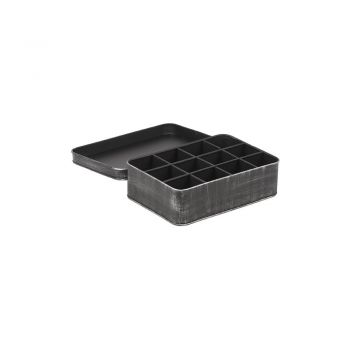 Cutie metalică pentru ceai LABEL51, negru