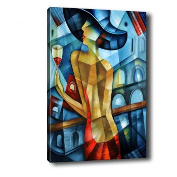 Tablou Tablo Center Cubistic Lady, 50 x 70 cm