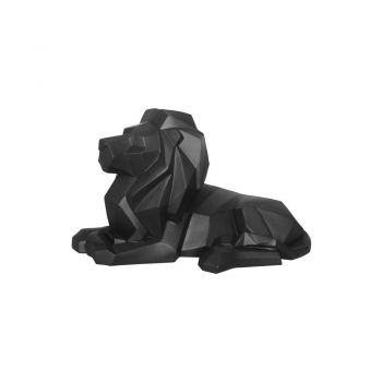 Statuetă PT LIVING Origami Lion, negru mat