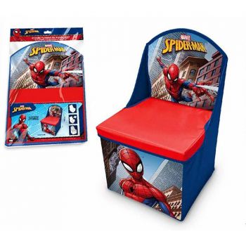 Scaun pliabil cu spatar si spatiu depozitare Spiderman SunCity LEY3000LQ