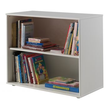 Biblioteca din MDF pentru copii Pino Alb, l85,5xA43,3xH71,8 cm