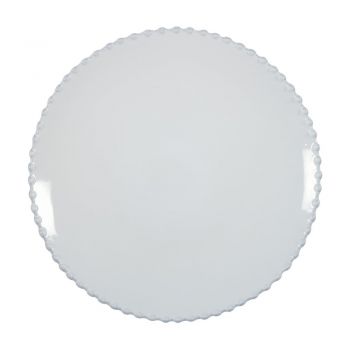 Farfurie din gresie ceramică Costa Nova Pearl, ⌀ 28 cm, alb