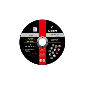Disc de taiere metal INOX AD-125-MI, pachet 12 bucați