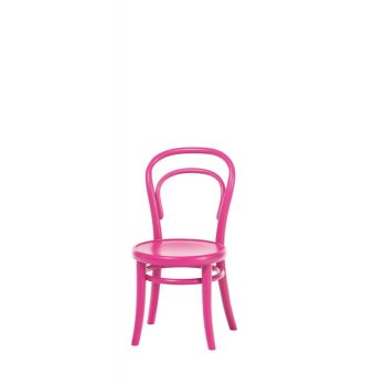 Scaun pentru copii, din lemn de fag Petit Pink, l32xA40,5xH63 cm