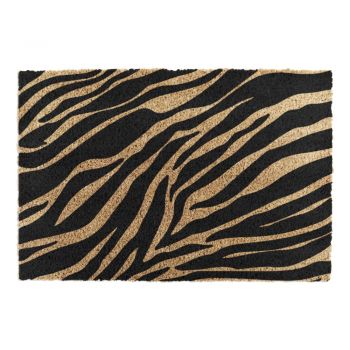 Covoraș de intrare din fibre de nucă de cocos 40x60 cm Zebra – Artsy Doormats