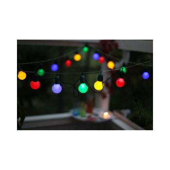 Șirag luminos LED-uri colorate pentru exterior Star Trading Party, lungime 5,7 m