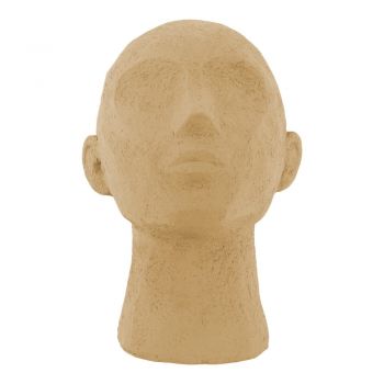 Statuetă decorativă PT LIVING Face Art, înălțime 22,8 cm, maro nisip