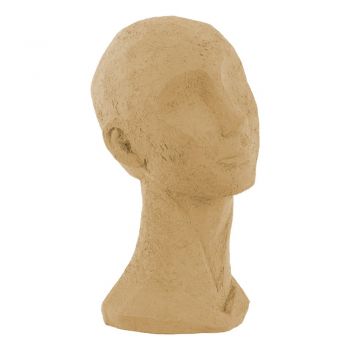 Statuetă decorativă PT LIVING Face Art, înălțime 28,4 cm, maro nisipiu