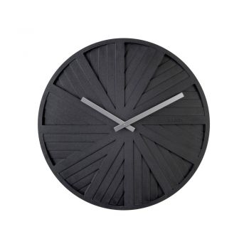 Ceas de perete Karlsson Slides, ø 40 cm, negru ieftin