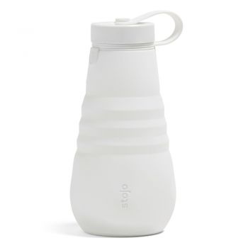 Sticlă pliabilă Stojo Bottle Quartz, 590 ml, alb