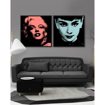 Tablou 2 piese Framed Art Marilyn & Audrey