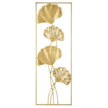 Decoratiune metalica de perete Iris-B Glam Auriu, l31xA3xH90 cm