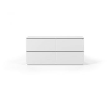 Comodă cu sertare TemaHome Join, 120 x 54 cm, alb