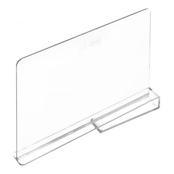 Placă transparentă separatoare raft iDesign The Home Edit, lungime 30,9 cm