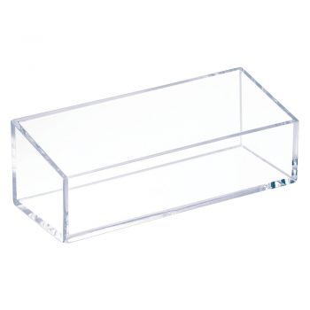 Cutie transparentă stivuibilă iDesign Clarity, 15 x 6 cm