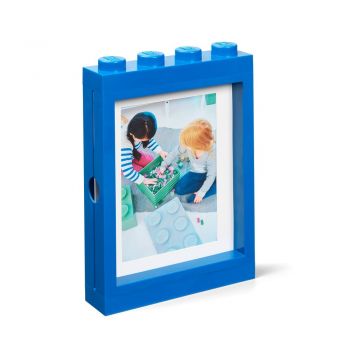 Ramă foto LEGO®, 19,3 x 26,8 cm, albastru ieftina