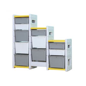 Dulap modular pentru depozitare jucarii Nichiduta Storage Box Yellow