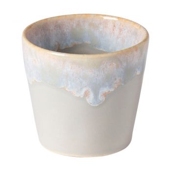 Ceașcă pentru espresso din gresie ceramică Costa Nova, 90 ml, bej - alb