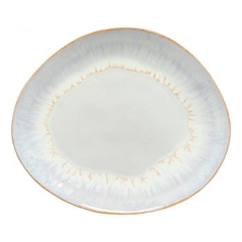 Farfurie ovală din gresie ceramică Costa Nova Brisa, ⌀ 27 cm, alb