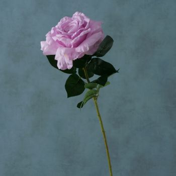 Fir floare artificiala Rose Lila / Verde, H78 cm