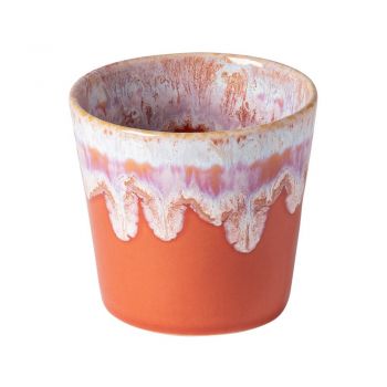 Cană pentru espresso din gresie ceramică Costa Nova, 200 ml, portocaliu - alb ieftina