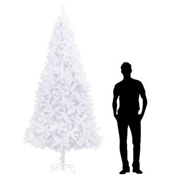 vidaXL Brad de Crăciun artificial, alb, 300 cm