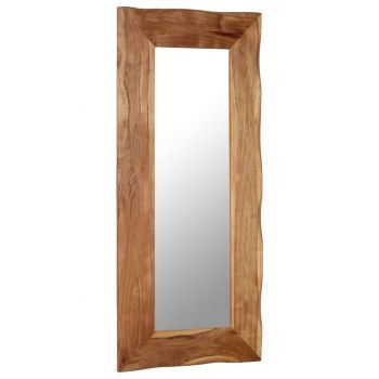 vidaXL Oglindă cosmetică, 50 x 110 cm, lemn masiv de acacia