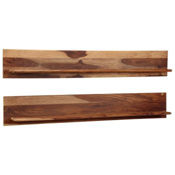 vidaXL Rafturi de perete, 2 buc., 169x26x20cm, lemn masiv de sheesham
