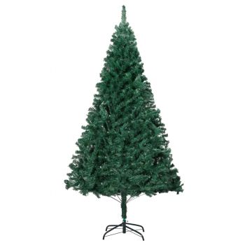 vidaXL Pom de Crăciun artificial cu ramuri groase, verde, 240 cm, PVC