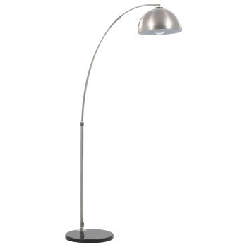 vidaXL Lampă arcuită, argintiu, 170 cm, 60 W, E27