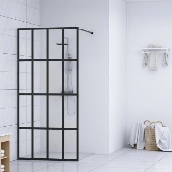 vidaXL Paravan duș walk-in, 100x195 cm, sticlă securizată transparentă