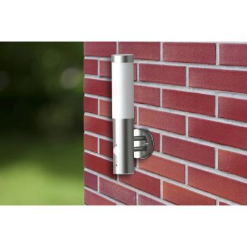 vidaXL Lampă de perete exterior cu senzor de mișcare, oțel inoxidabil