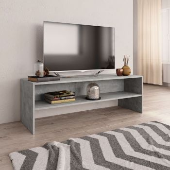 vidaXL Comodă TV, gri beton, 120 x 40 x 40 cm, PAL