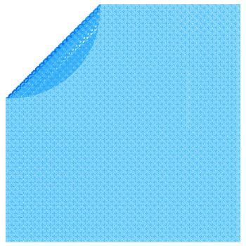 vidaXL Folie solară plutitoare piscină, rotundă, PE, 455 cm, albastru