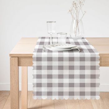 Napron pentru masă Minimalist Cushion Covers Gray Flannel, 45 x 140 cm
