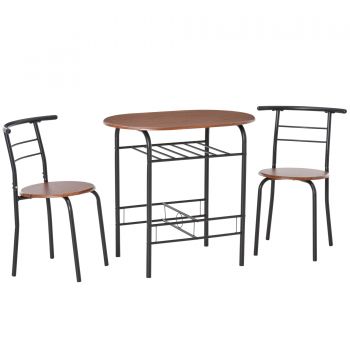 Set de masa cu scaune HOMCOM, mobilier pentru bucatarie | Aosom RO ieftina