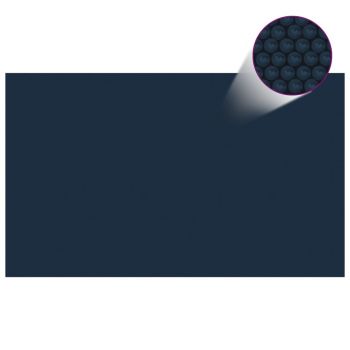 vidaXL Folie solară plutitoare piscină, negru/albastru,1000x600 cm,PE