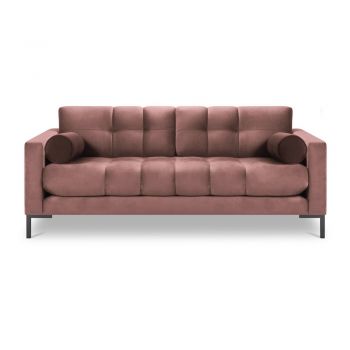 Canapea din catifea Cosmopolitan Design Bali, roz la reducere