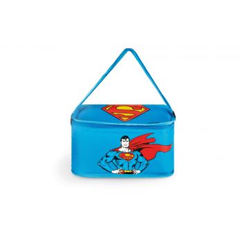 Geanta pentru pranz, din poliester si PEVA, 7L, L28xl14xH16,5 cm, Superhero Superman