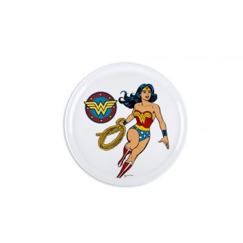 Platou pentru servire pizza, din portelan, Ø31 cm, Superhero Wonder Woman