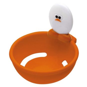 Separator galbenus de ou, din plastic, Ø6,5xH7,5 cm, Joie Orange / Alb