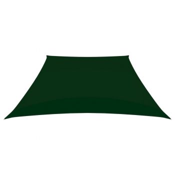 vidaXL Parasolar, verde închis, 3/4x3 m, țesătură oxford, trapez
