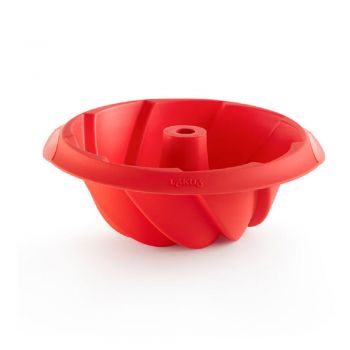 Formă din silicon pentru pandișpan Lékué, ⌀ 20 cm, roșu ieftin