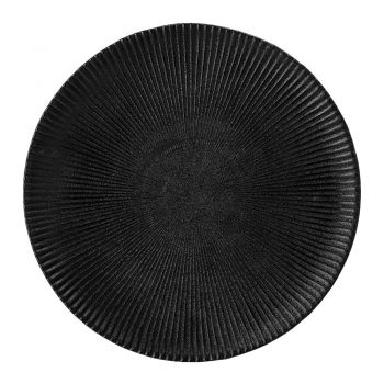Farfurie din gresie ceramică Bloomingville Neri, ø 23 cm, negru